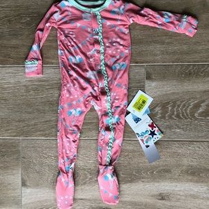 [S O L D] Kickee Pants Strawberry Carnival Footie